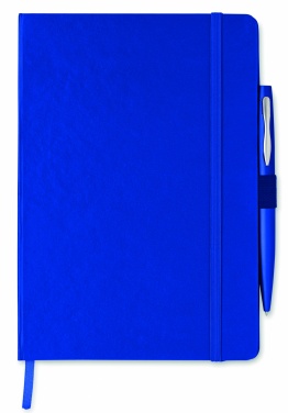 Logotrade promotional product image of: A5 notebook with pen 72 lined