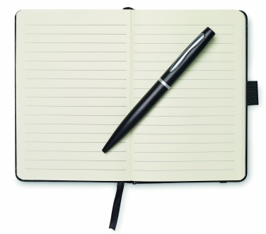 Logo trade promotional item photo of: A6 notebook with pen 72 lined