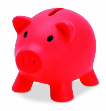 Logo trade business gifts image of: Piggy bank