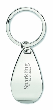 Logotrade promotional item image of: Bottle opener key ring Tornio