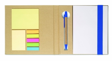 Logo trade promotional gifts picture of: Notebook with memo set and pen