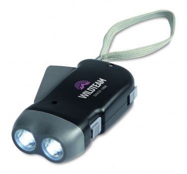 Logo trade promotional products image of: 2 LED dynamo torch