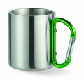 Metal mug & carabiner handle, Green