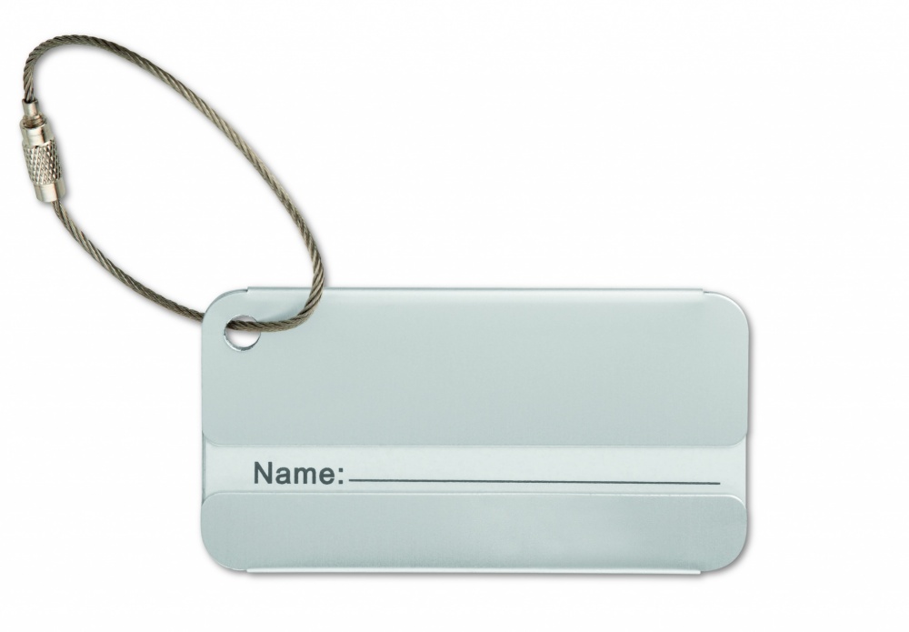 Logotrade promotional item image of: Aluminium luggage tag