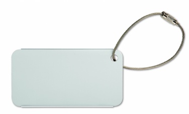 Logo trade promotional merchandise picture of: Aluminium luggage tag