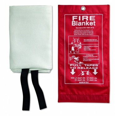 Logo trade promotional merchandise photo of: Fire blanket in pouch 100x95cm