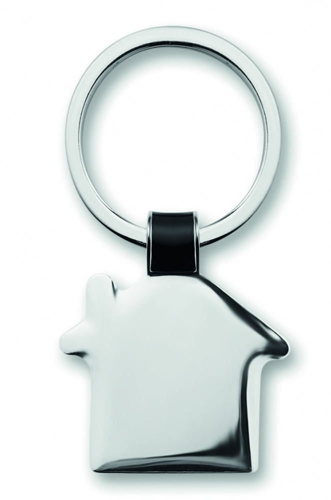 Logo trade promotional gifts image of: House shaped key ring