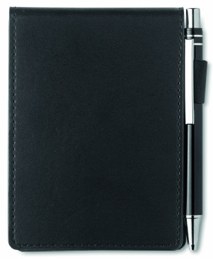 Logotrade promotional gift picture of: A7 notepad in PU pouch w/pen