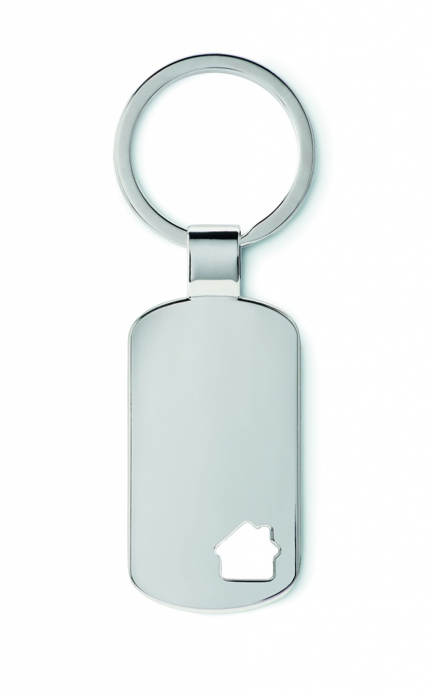 Logotrade promotional merchandise picture of: Key ring with house detail Jelgava