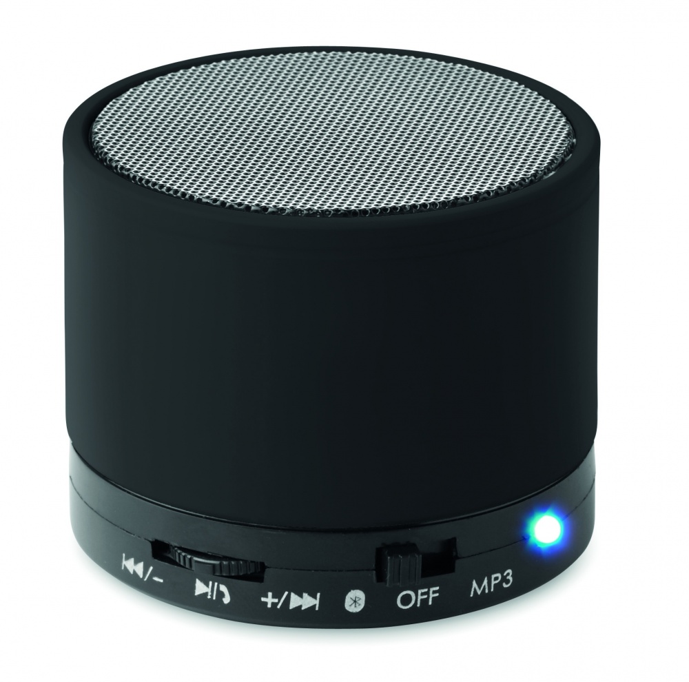 Logo trade advertising products picture of: Round wireless speaker