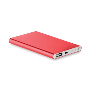 Logotrade promotional product image of: Flat power bank 4000 mAh