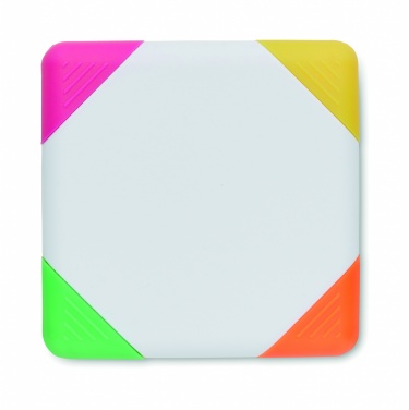 Logo trade promotional giveaway photo of: Square shaped highlighter