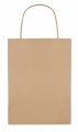 Gift paper bag small 150 gr/m², Beige