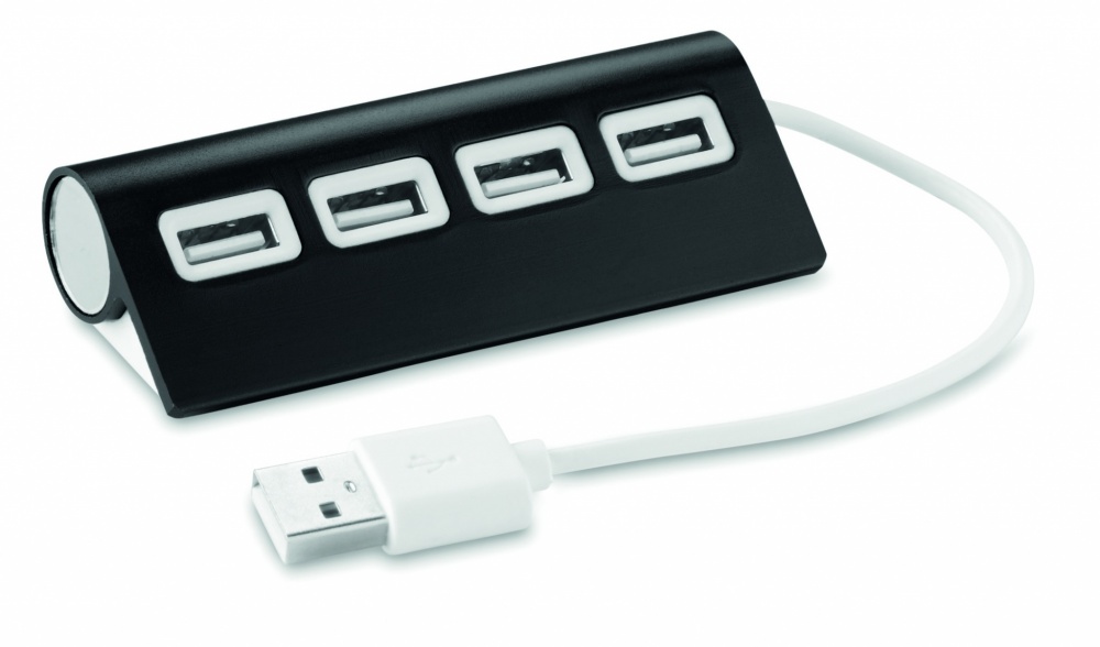 Logo trade business gifts image of: 4 port USB hub