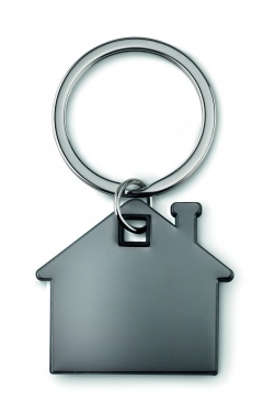 Logotrade business gift image of: House shape plastic key ring Rezekne