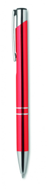 Logo trade promotional giveaway photo of: Push button aluminium pen