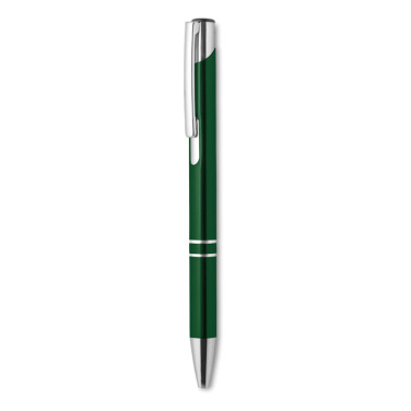 Logo trade promotional items picture of: Push button aluminium pen