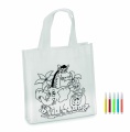 Mini shopping bag, White