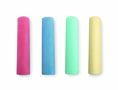 Logo trade promotional merchandise photo of: 4 chalk sticks