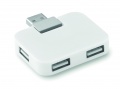 4 port USB hub, White