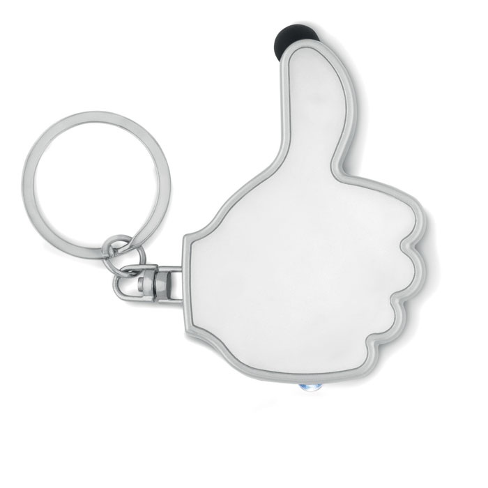 Logo trade promotional gift photo of: Thumbs up led light w/key ring Valmiera