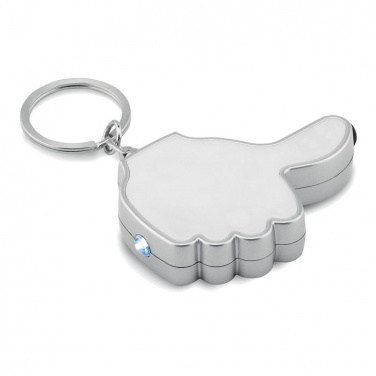 Logotrade promotional gift picture of: Thumbs up led light w/key ring Valmiera