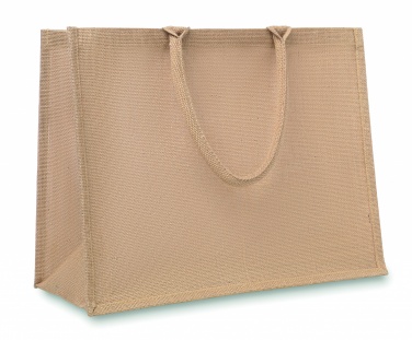 Logo trade promotional giveaways image of: Jute shopping bag