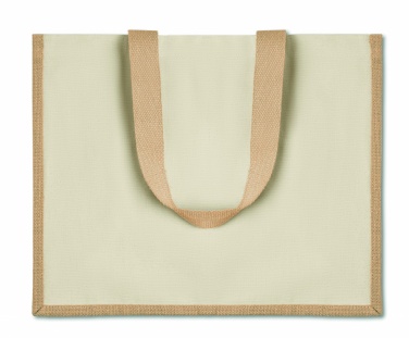 Logo trade promotional products picture of: Jute and canvas shopping bag