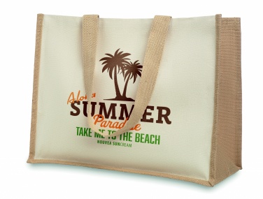 Logotrade promotional merchandise image of: Jute and canvas shopping bag