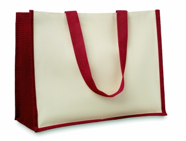 Logo trade promotional items picture of: Jute and canvas shopping bag