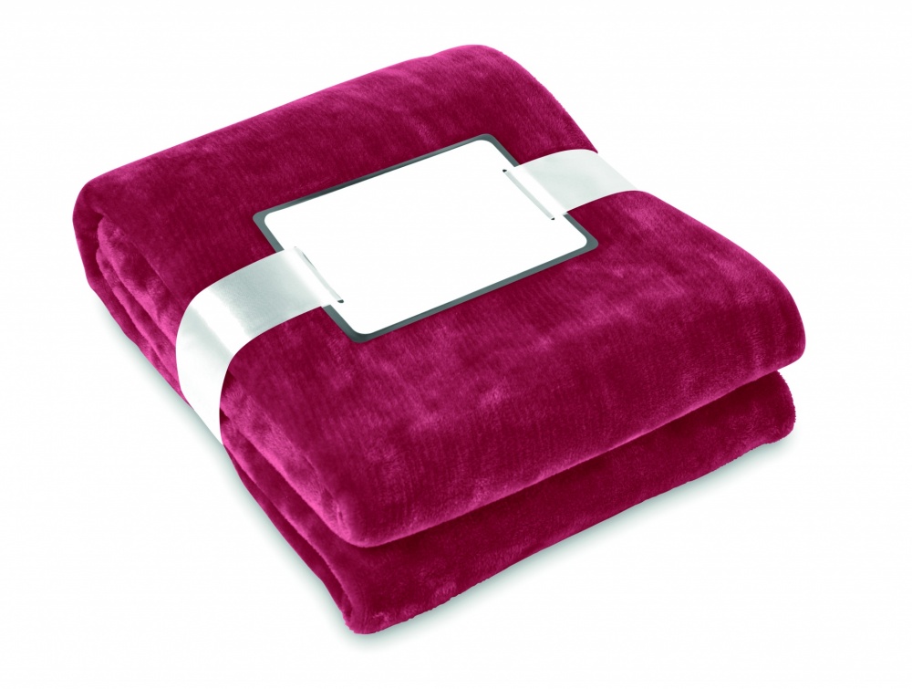 Logo trade business gift photo of: Blanket flannel