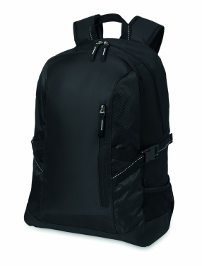 Logo trade business gift photo of: Polyester laptop backpack