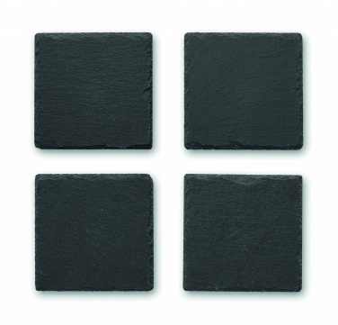 Logotrade promotional product picture of: Slate coasters with EVA bottom