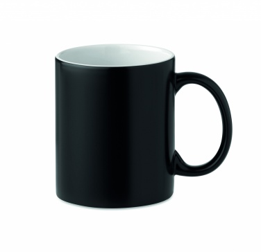 Logo trade promotional giveaways image of: Dark sublimation mug 300ml