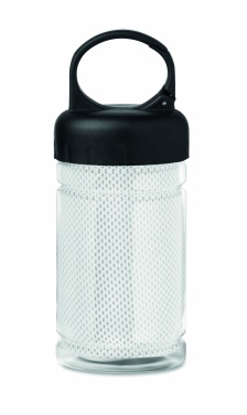 Logo trade promotional merchandise picture of: Cooling towel in PET bottle