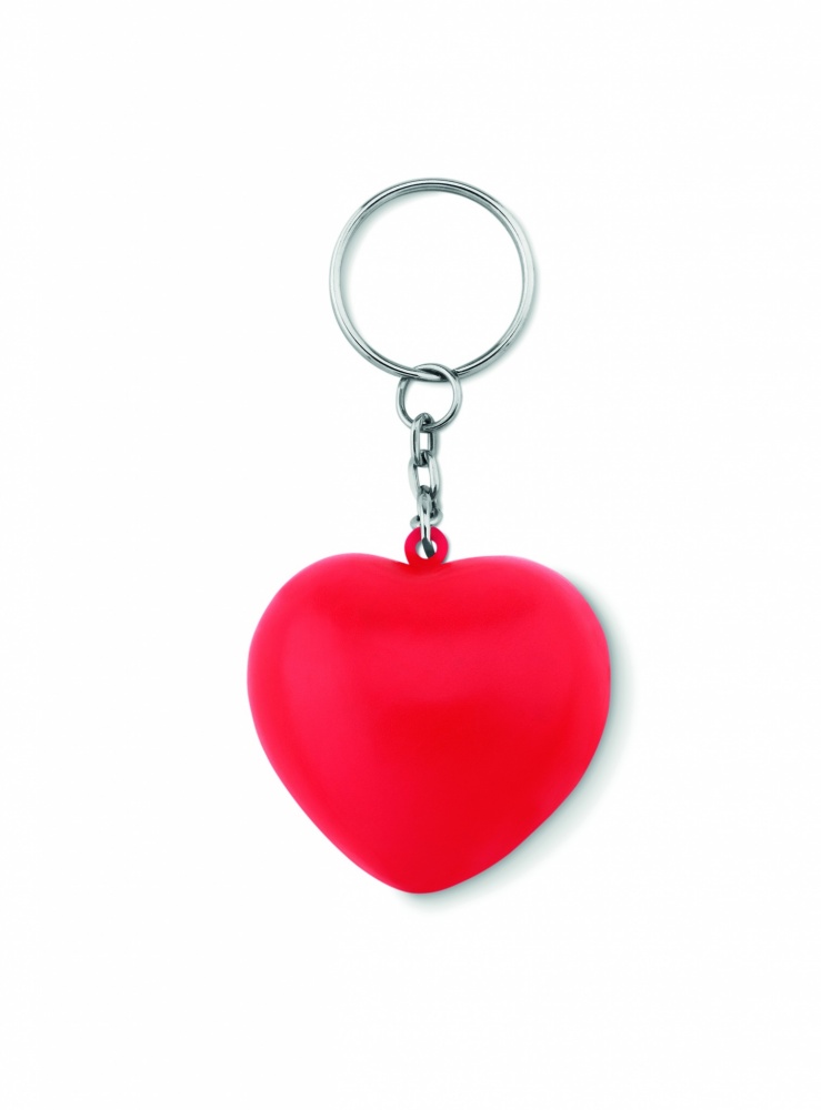 Logotrade advertising product image of: Key ring with PU heart