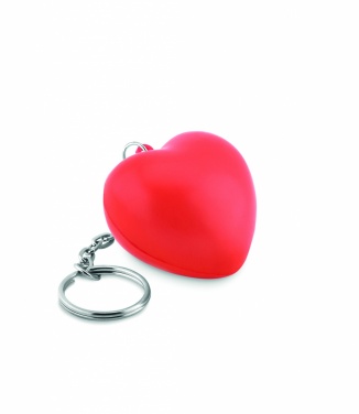 Logo trade corporate gifts picture of: Key ring with PU heart Ogre