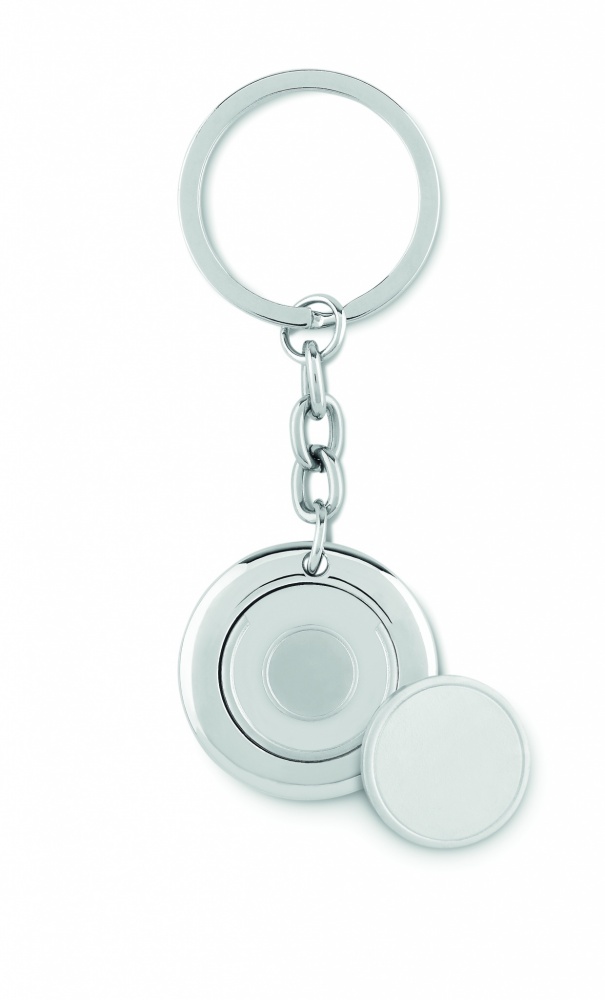 Logo trade promotional products image of: Key ring with token Cēsis