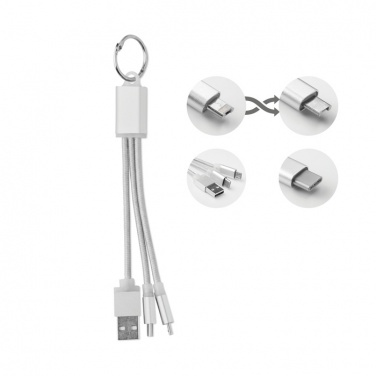 Logo trade promotional gifts image of: key ring with USB type C cable Salaspils