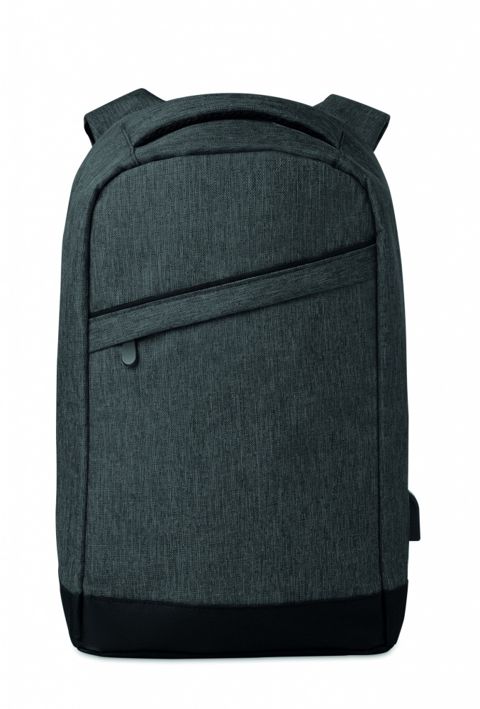 Logo trade promotional merchandise photo of: 2 tone backpack incl USB plug