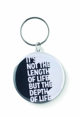 Logotrade promotional giveaway picture of: Small pin button key ring Tukums