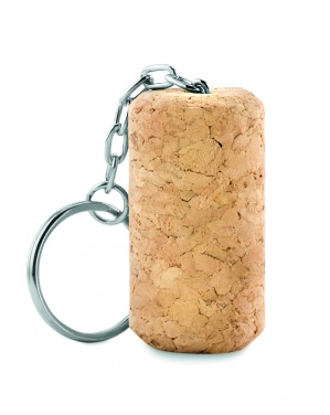 Logo trade promotional merchandise image of: Wine cork key ring