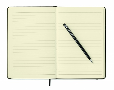 Logotrade promotional product image of: A5 notebook w/stylus 72 lined