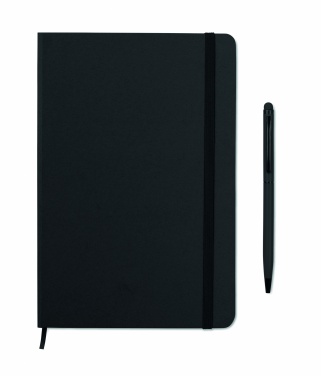 Logo trade advertising products picture of: A5 notebook w/stylus 72 lined