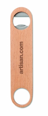 Logo trade promotional products picture of: Wooden bottle opener