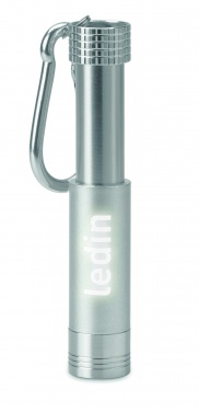 Logo trade promotional merchandise photo of: Aluminium/ABS LED key ring