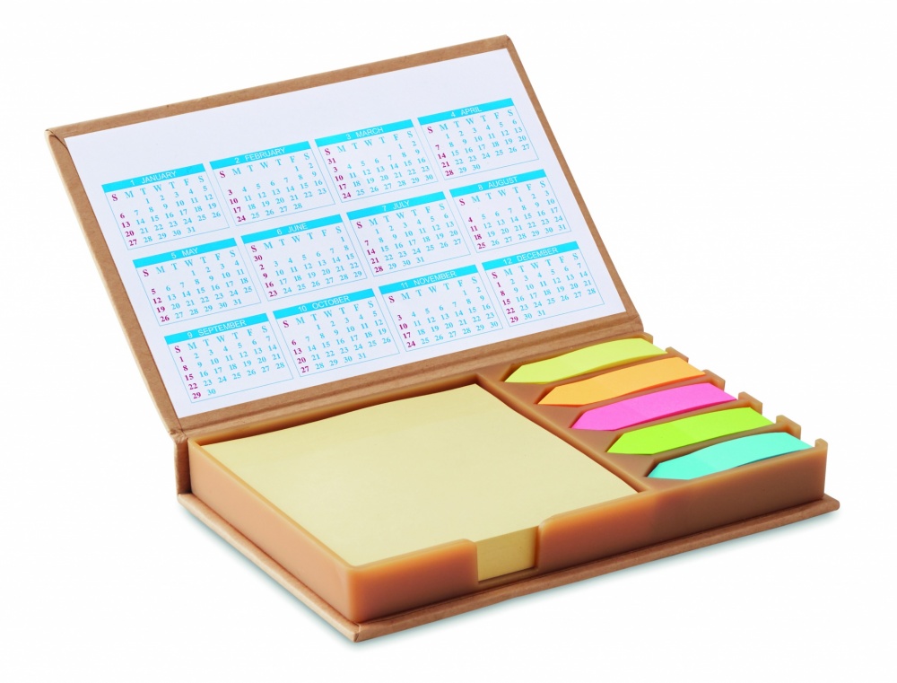 Logo trade promotional gifts picture of: Desk memo set with calendar