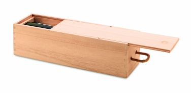 Logo trade promotional giveaway photo of: Wooden wine box