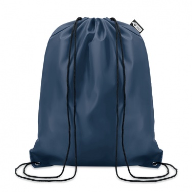 Logo trade promotional giveaways image of: 190T RPET drawstring bag