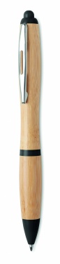 Logo trade promotional items picture of: Ball pen in ABS and bamboo